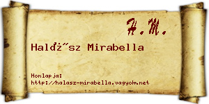 Halász Mirabella névjegykártya